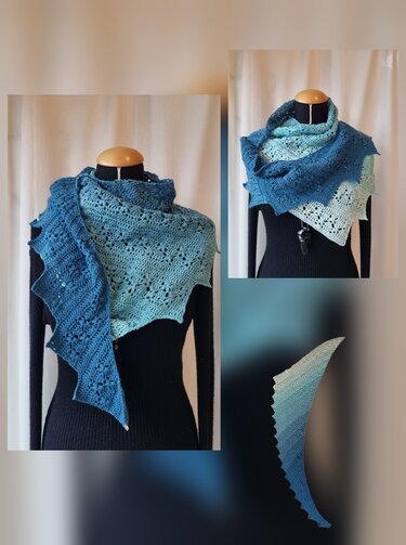 Häkelanleitung Drachenschal Sezkas No 3