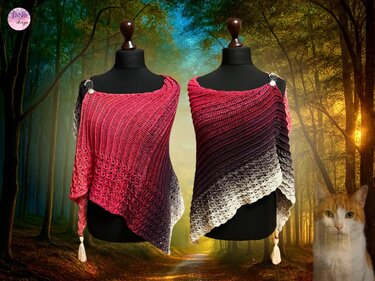 Seelenpfote-Häkelanleitung für ein Dreieckstuch - Häkeln