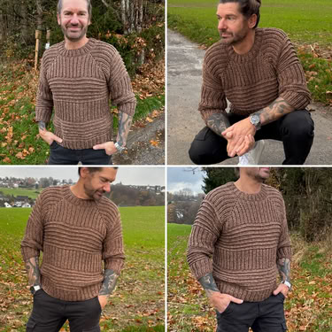 Häkelanleitung Pulli "MensOnly"