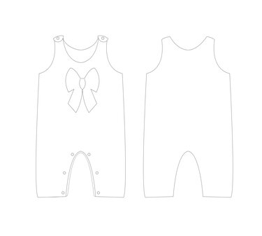 sewing pattern reversible baby overall PLINIO tutorial 1m/3m–2y/3y