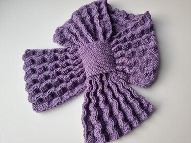 "Plissee" Steckschal stricken PDF-Anleitung