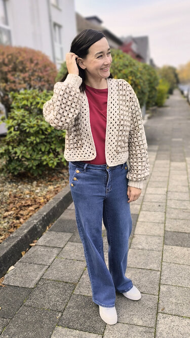 Häkelanleitung Jacke Kira