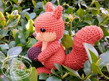 Acorn, das Eichhörnchen - Häkelanleitung für ein niedliches Eichhörnchen