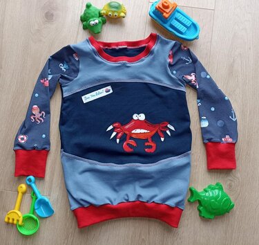 Vorlage Applikation Mr Krabbe - Nähen