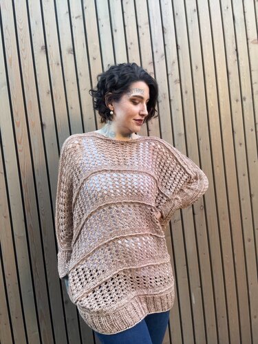 Häkelanleitung Fledermauspulli "GLAMOUR COFFEEGIRL" - Bild 8