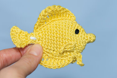 Crochet Pattern for a Yellow Tang