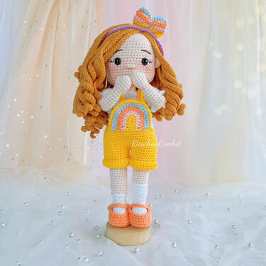 Doll Crochet Pattern (10-inch), Wendy Doll Amigurumi