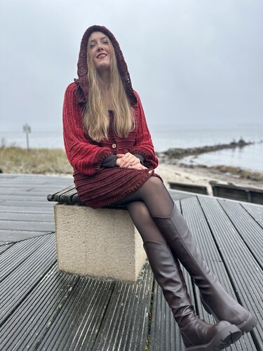 1-Bobbel-Weihnachtsjacke mit Kapuze „Christmas Chocolate“ - Bild 7