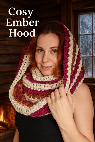 Cosy Ember Hood - Ein Hauch Glut im Winterwind - Häkeln