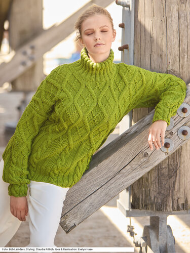 Pulli mit Aranmuster - Stricken