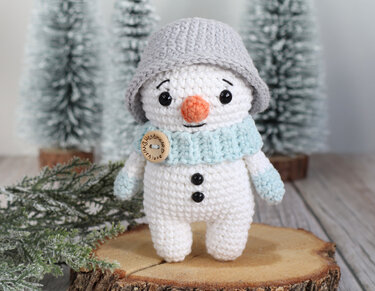Häkelanleitung Kleiner Schneemann