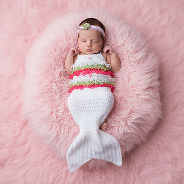Baby loopy mermaid crochet pattern