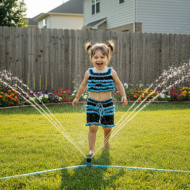Crochet girls shorts and top pattern