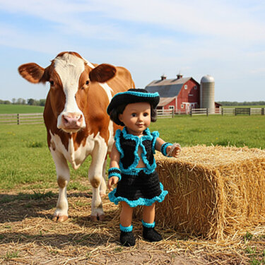 Crochet Cowgirl Doll Clothes Pattern
