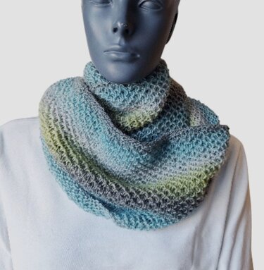 Strickanleitung kuschlig warmer Loop, Rundschal, Schal   #346