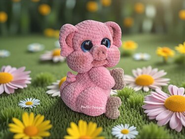 Marzie the lucky pig - Crochet