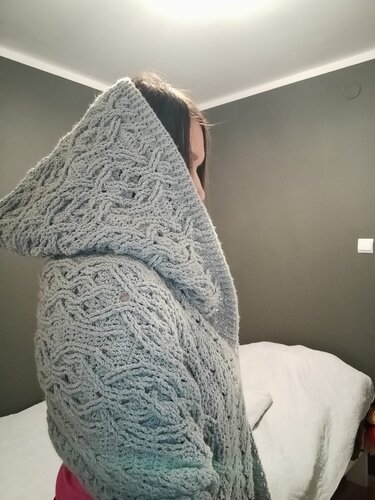 Molly - Hooded Shawl or Sweater - Image 10
