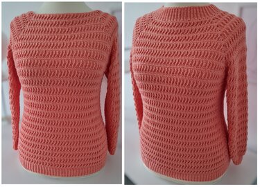 Pullover "Twisted" Häkelanleitung RVO