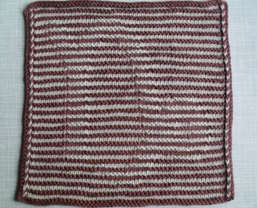 Tierkreiszeichen Steinbock in Schattenstricktechnik mit dem besonderen Rand - Stricken