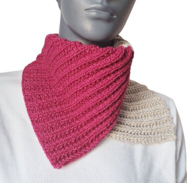 Strickanleitung Schalkragen, Neckwarmer, Kragenschal, Halssocke  #347 - Bild 9