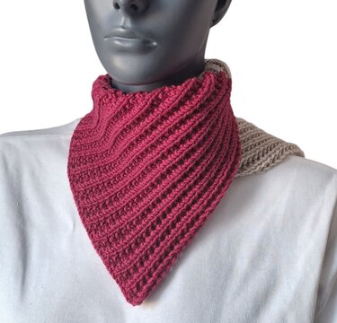 Strickanleitung Schalkragen, Neckwarmer, Kragenschal, Halssocke  #347 - Bild 11