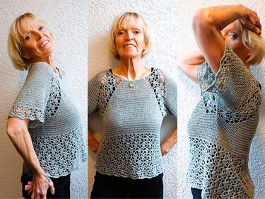 Tunika "Muschelsammlerin" häkeln + Häkelschrift lernen - Bild 8