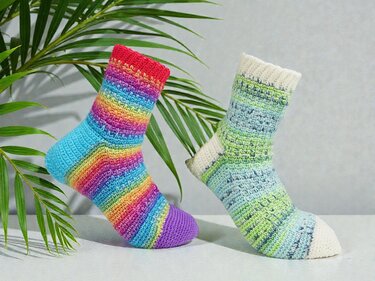Häkelsocken einfach häkeln - Neues Design