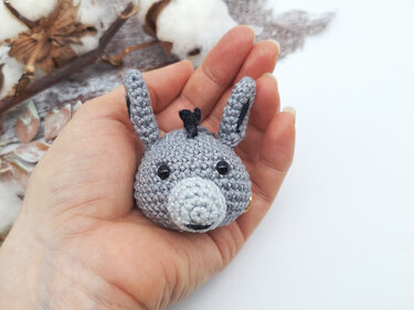 Esel-Schlüsselanhänger - Häkelanleitung, deutsch