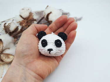 Panda-Schlüsselanhänger - Häkelanleitung, deutsch