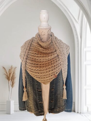 Häkelanleitung symmetrisches und asymmetrisches Tuch Kowi