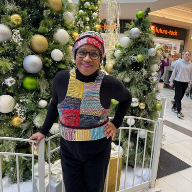 Knit Scrap Vest & Hat PATTERN, reversible, made to measure, size inclusive - Knitting