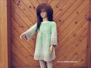 Häkelanleitung Kleid "Mila" Gr. 50 - Gr. 152 - Bild 4