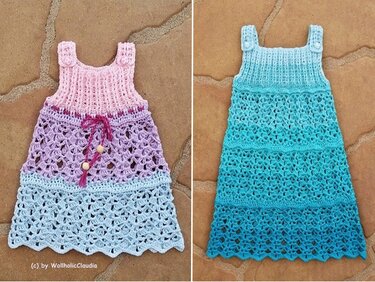 Häkelanleitung "Stufenkleid Lina"