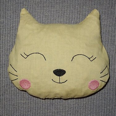 Stickdatei - Katze 4 ITH in 5 Gr. Kissen Kirschkernkissen - Sticken