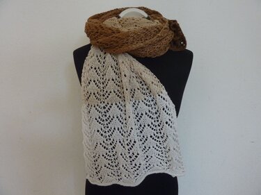 Strickanleitung - Schal "Cappuccino" - Bild 4