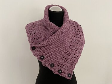 Häkelanleitung - Kragenschal "Vintertid"