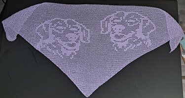 Anleitung Motivtuch Golden Retriever - Häkeln