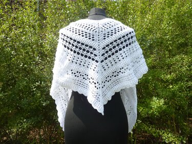 Häkelanleitung - V-Schal "le combiné"