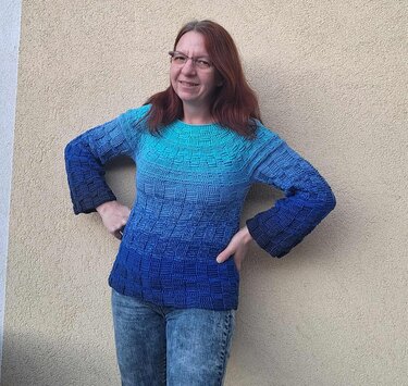 Kuscheliger, warmer Pullover/Slipover Souris, Häkelanleitung - Bild 21