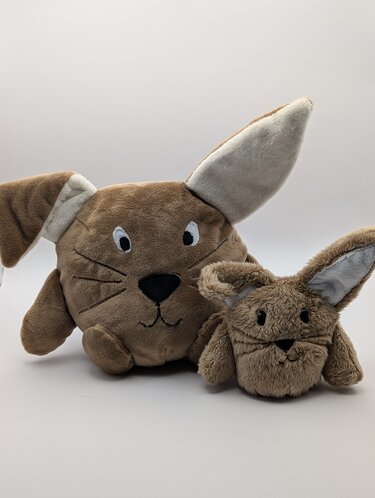 reversible cuddly toy "Krempeltier" bunny Level 1 - sewing instruction