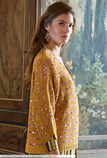 Pulli mit Paillettenstreifen - Bild 5