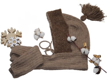 Hooded scarf Chilly Day No. 011 - Knitting