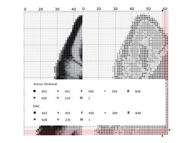 Kreuzstichvorlage Husky Snorre für kreative Hundeliebhaber:innen, PDF u PNG - Bild 4