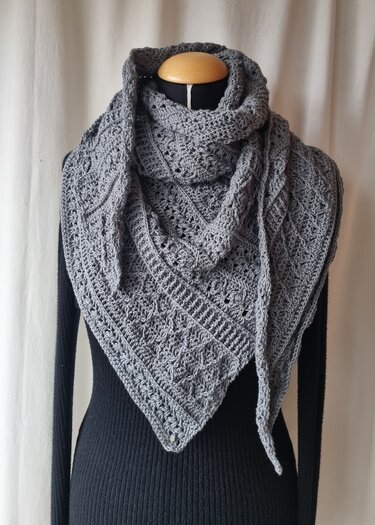 Häkelanleitung Asymmetrisches Tuch Sorella No 2 - Bild 9