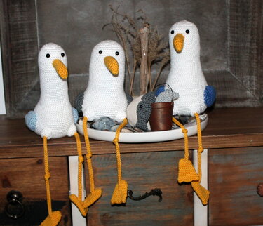 Möwe Marvin und Freunde Häkelanleitung in deutsch