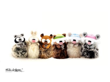6 Bommelfiguren - Häkeln