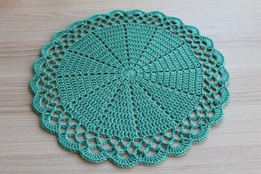 "bunte Sonne" Platzdeckchen häkeln PDF-Anleitung