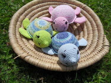 Anleitung Wasserschildkröte Raschel - Häkeln