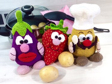 Die Küchenprofis -  Häkelanleitung von Diana´s kleiner Häkelshop - Häkeln