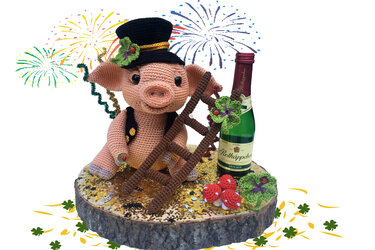 Lucky pig - Silvester Pattern Amigurumi - Crochet
